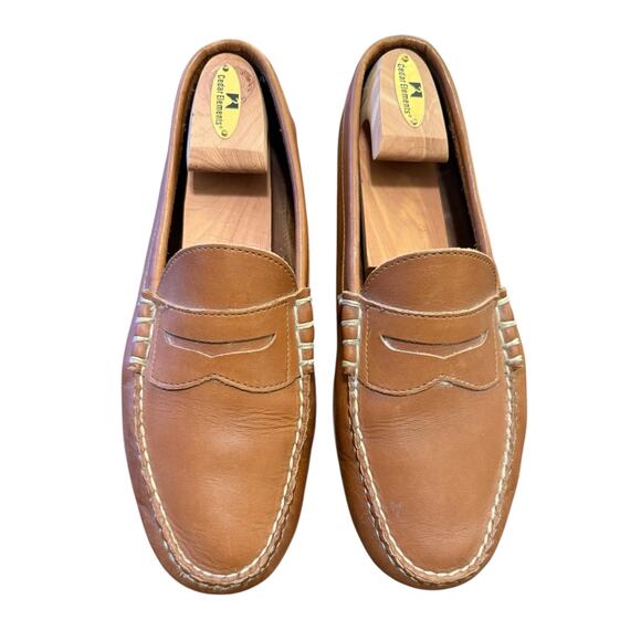 Allen Edmonds Daytona Brown Leather Driving Moccasin Loafers Slip-On Men’s 9.5 main image 9